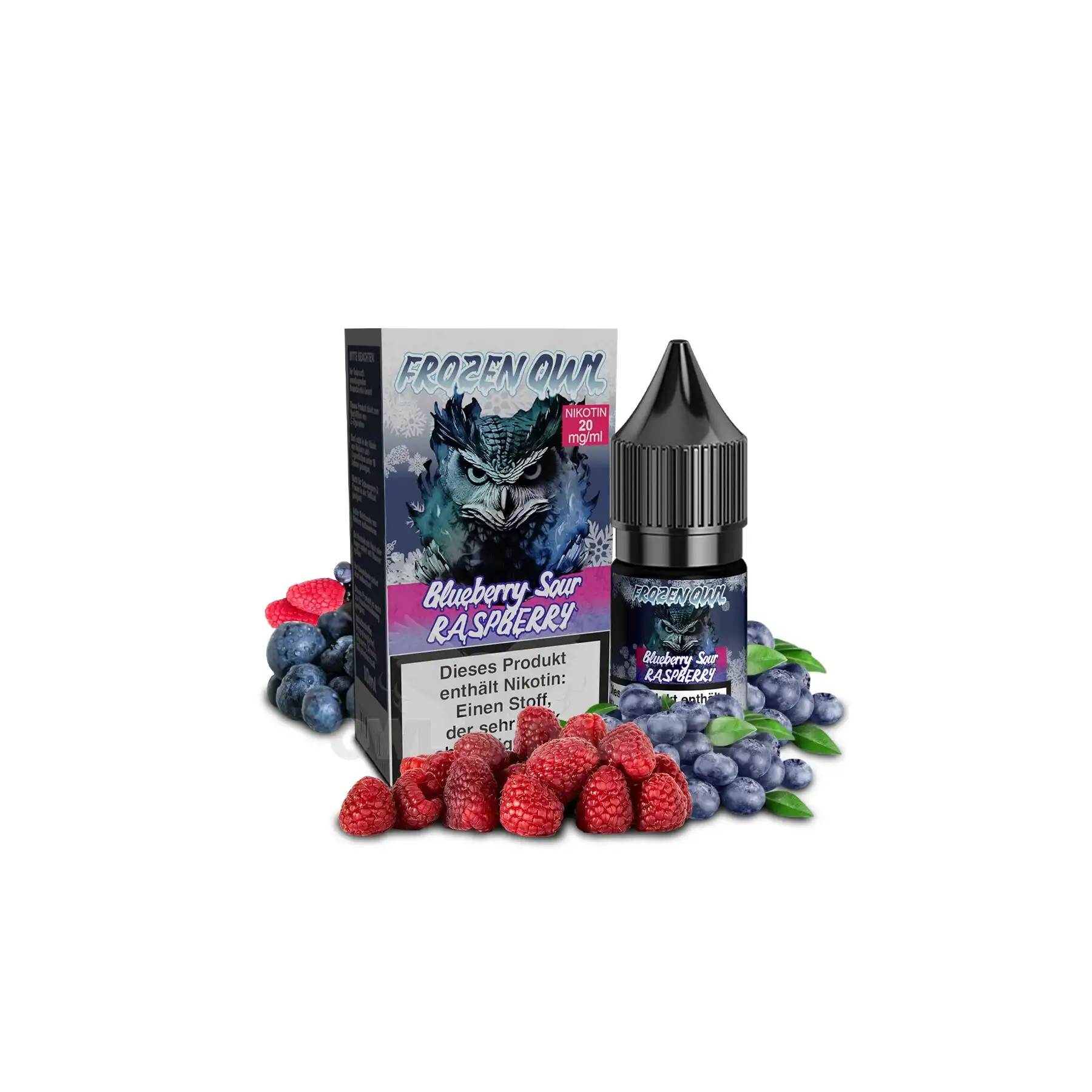 Frozen OWL Blueberry Sour Raspberry Nikotinsalz Liquid 10 ml 20 mg