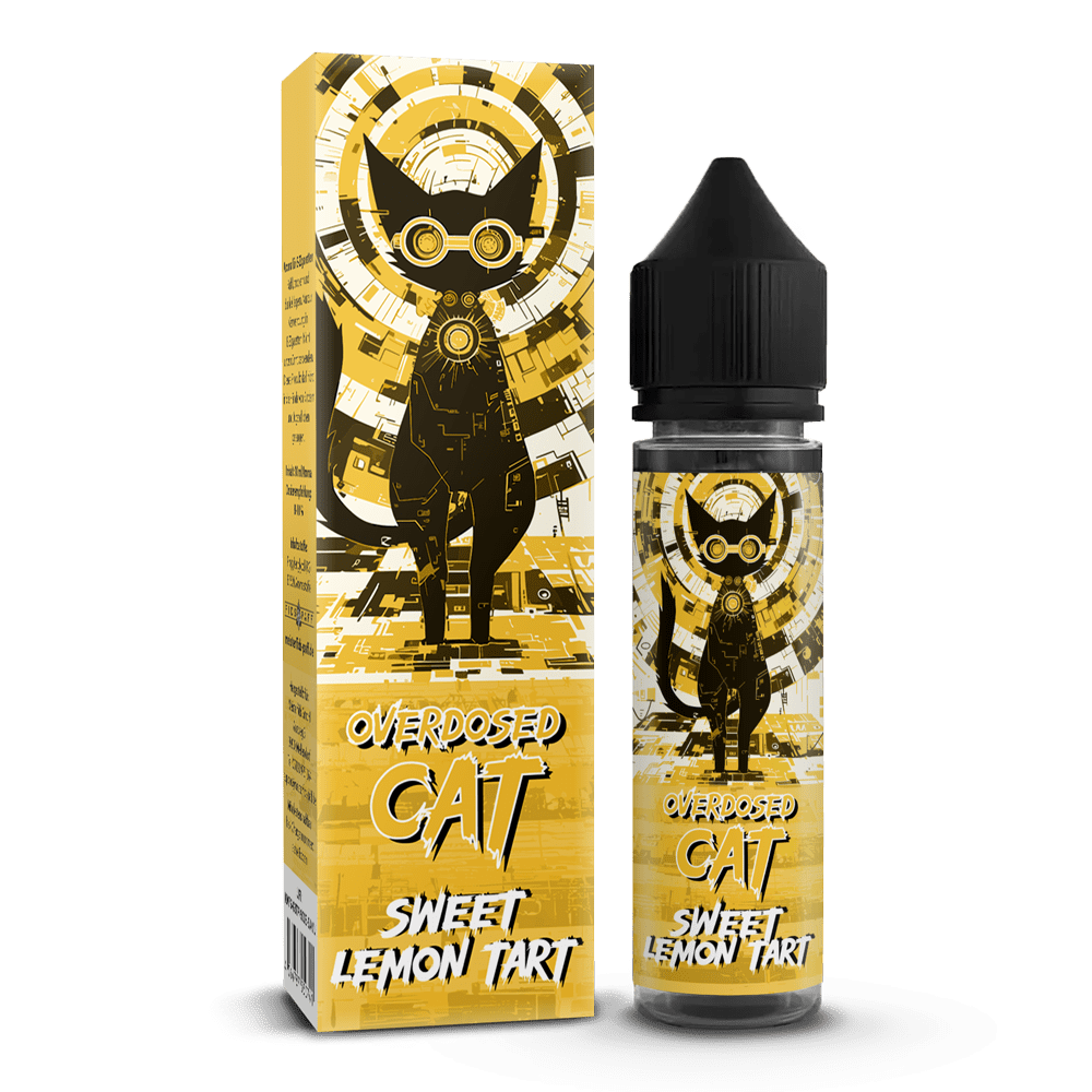 Overdosed Cat Aroma Longfill - Sweet Lemon Tart - 10ml in 60ml Flasche STUERWARE Overdosed Cat Aroma Longfill - Sweet Lemon Tart - 10ml in 60ml Flasche STUERWARE