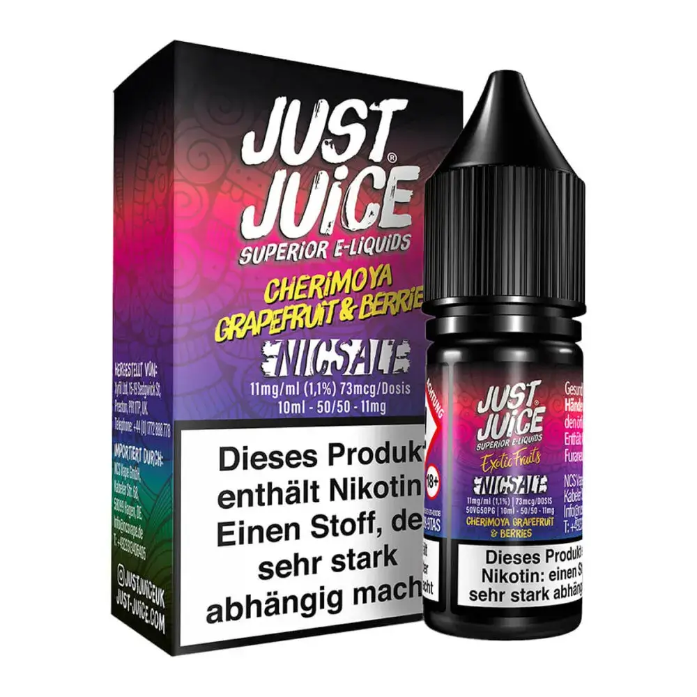 Just Juice - Cherimoya, Grapefruit & Berries 10ml Nikotinsalz Liquid