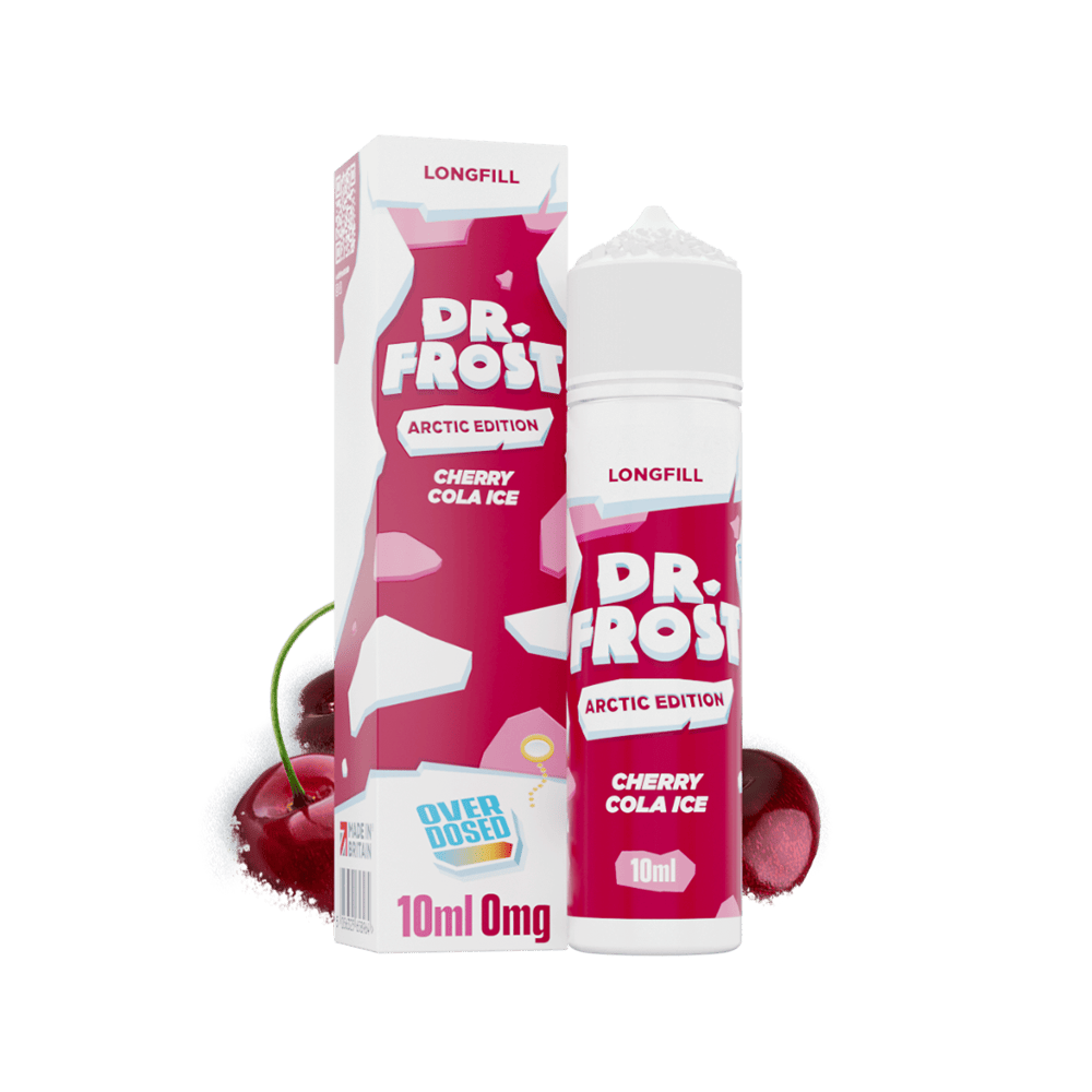 Dr. Frost Longfill - Cherry Cola Ice - Overdosed 10ml Aroma in 60ml Flasche Dr. Frost Longfill - Cherry Cola Ice - Overdosed 10ml Aroma in 60ml Flasche