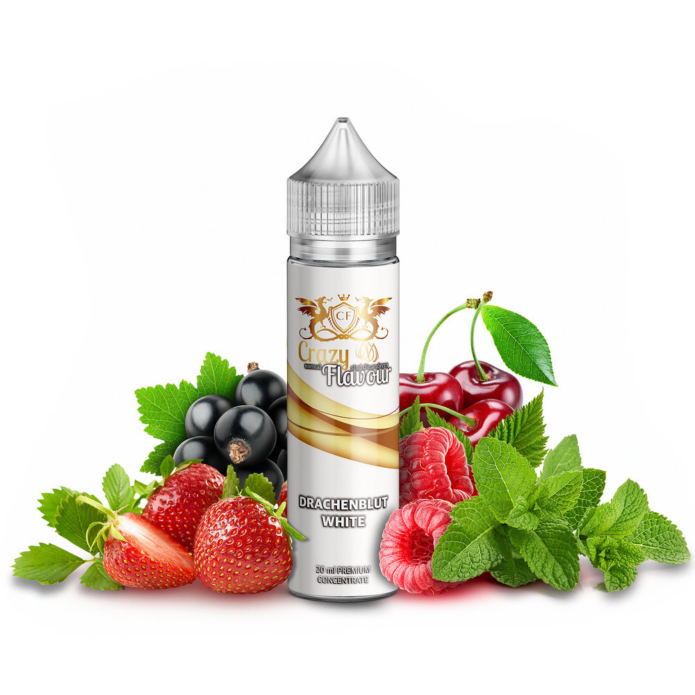 Crazy Flavour Aroma Longfill - Drachenblut White - 10ml in 60ml Flasche 