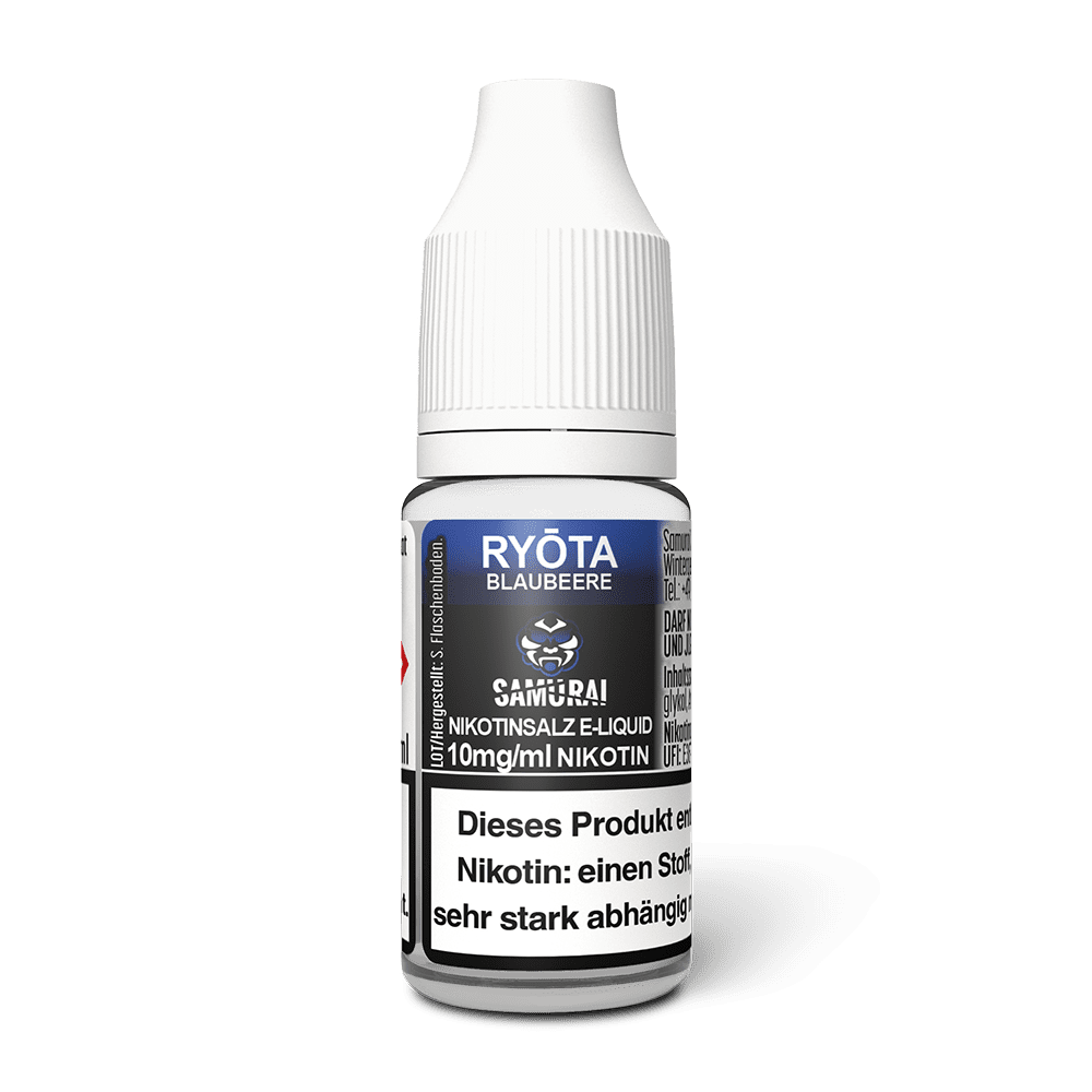 Samurai Nikotinsalz - Ryota Blaubeere - Liquid 10mg 10ml 