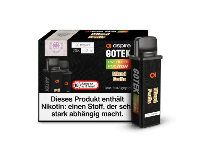 Aspire GoTek Einweg Pod - Mixed Fruits 2ml Nikotinsalz Aspire GoTek Einweg Pod - Mixed Fruits 2ml Nikotinsalz