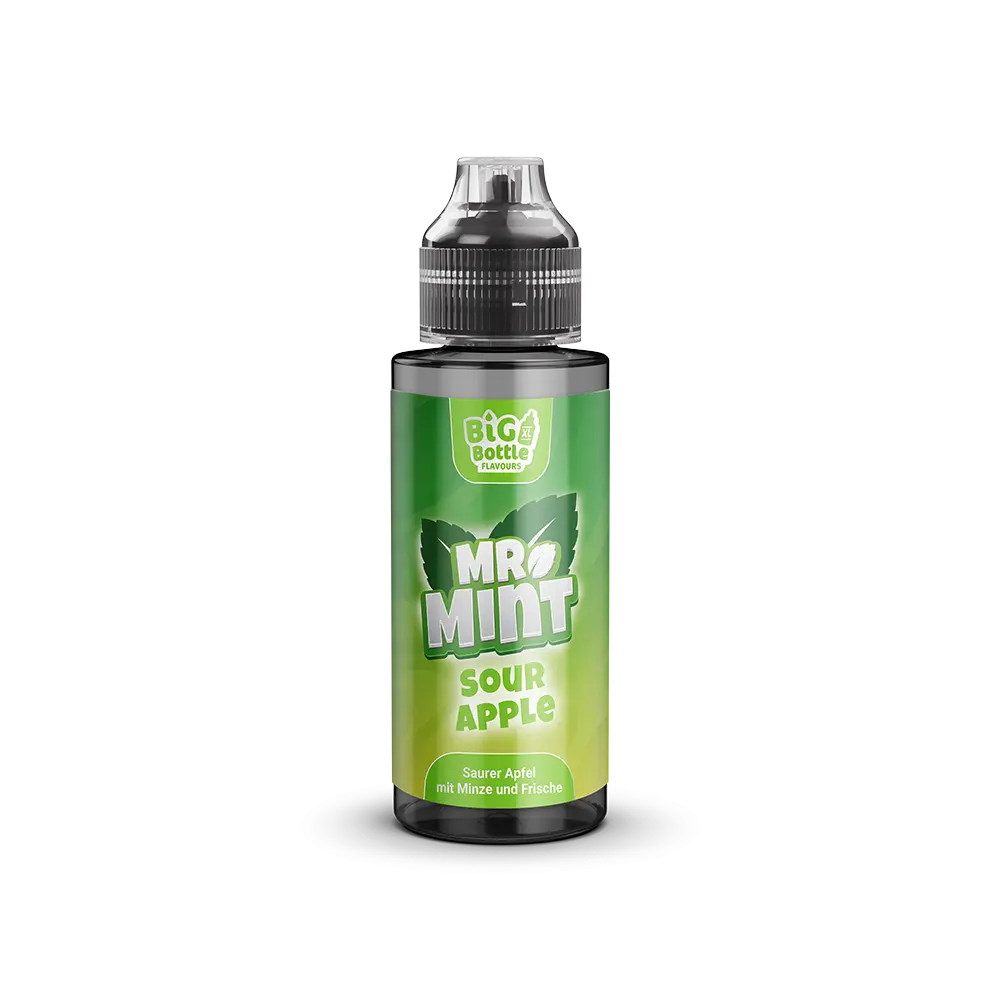Mr. Mint Aroma Longfill - Sour Apple - 10ml in 120ml Flasche 