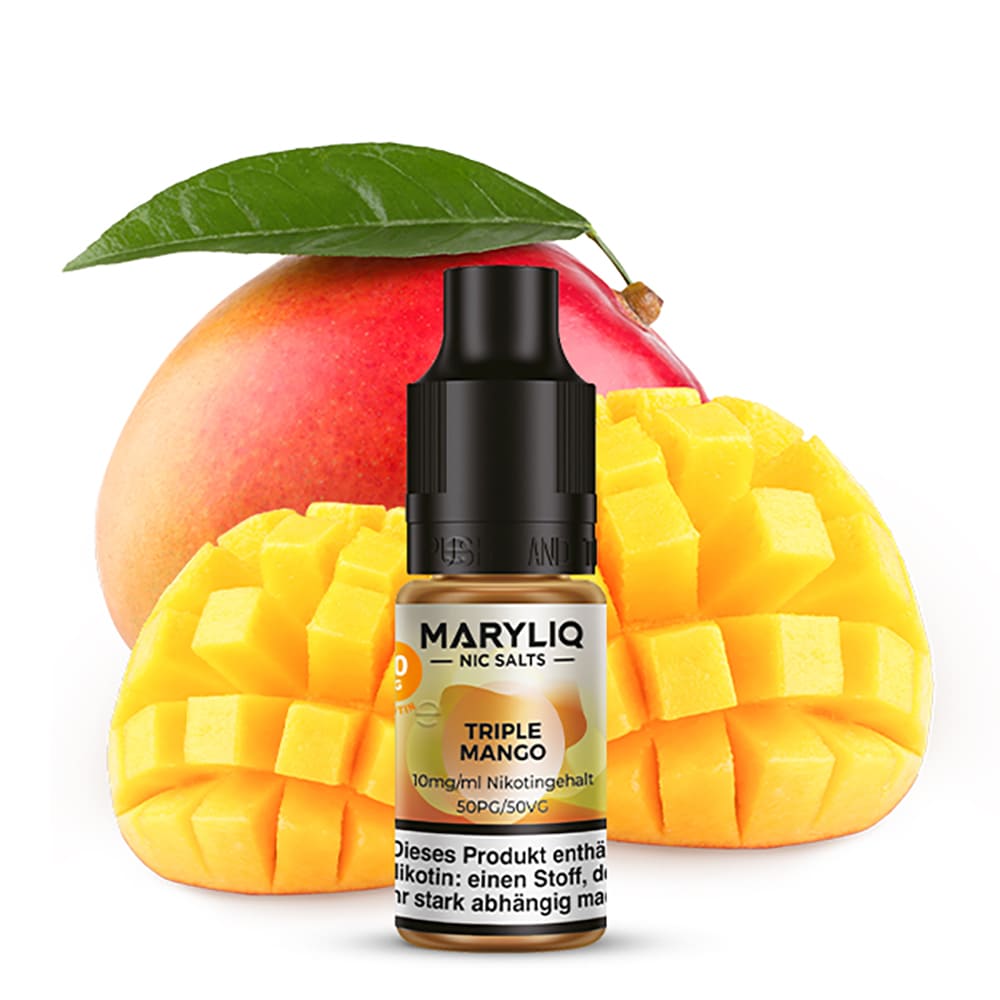 Maryliq Nikotinsalz - Triple Mango - 10mg 10ml  Maryliq Nikotinsalz - Triple Mango - 10mg 10ml