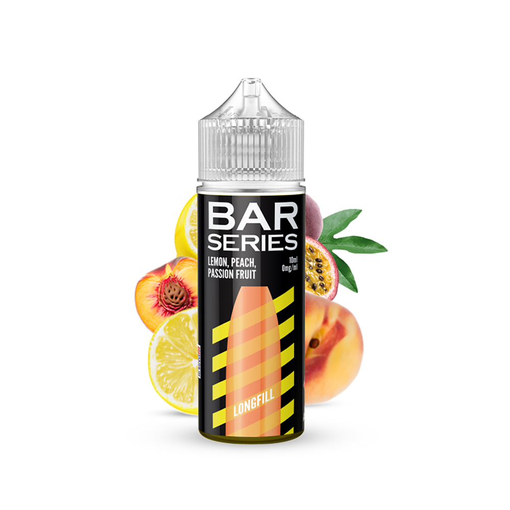 Bar Series Aroma Longfill - Lemon Peach Passionsfrucht - 10ml in 120ml Flasche  Bar Series Aroma Longfill - Lemon Peach Passionsfrucht - 10ml in 120ml Flasche