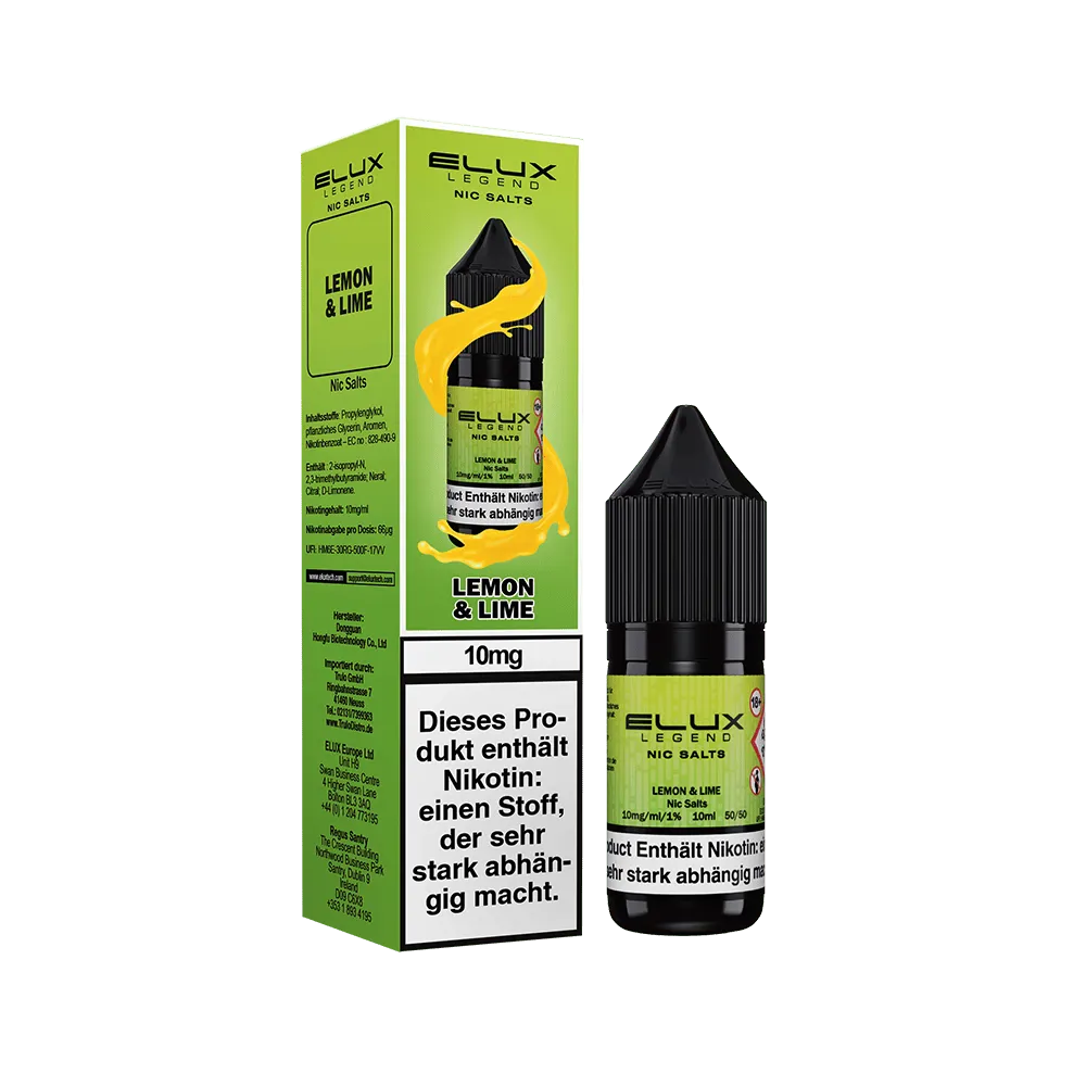 Elux - Lemon & Lime 10ml Nikotinsalz Liquid