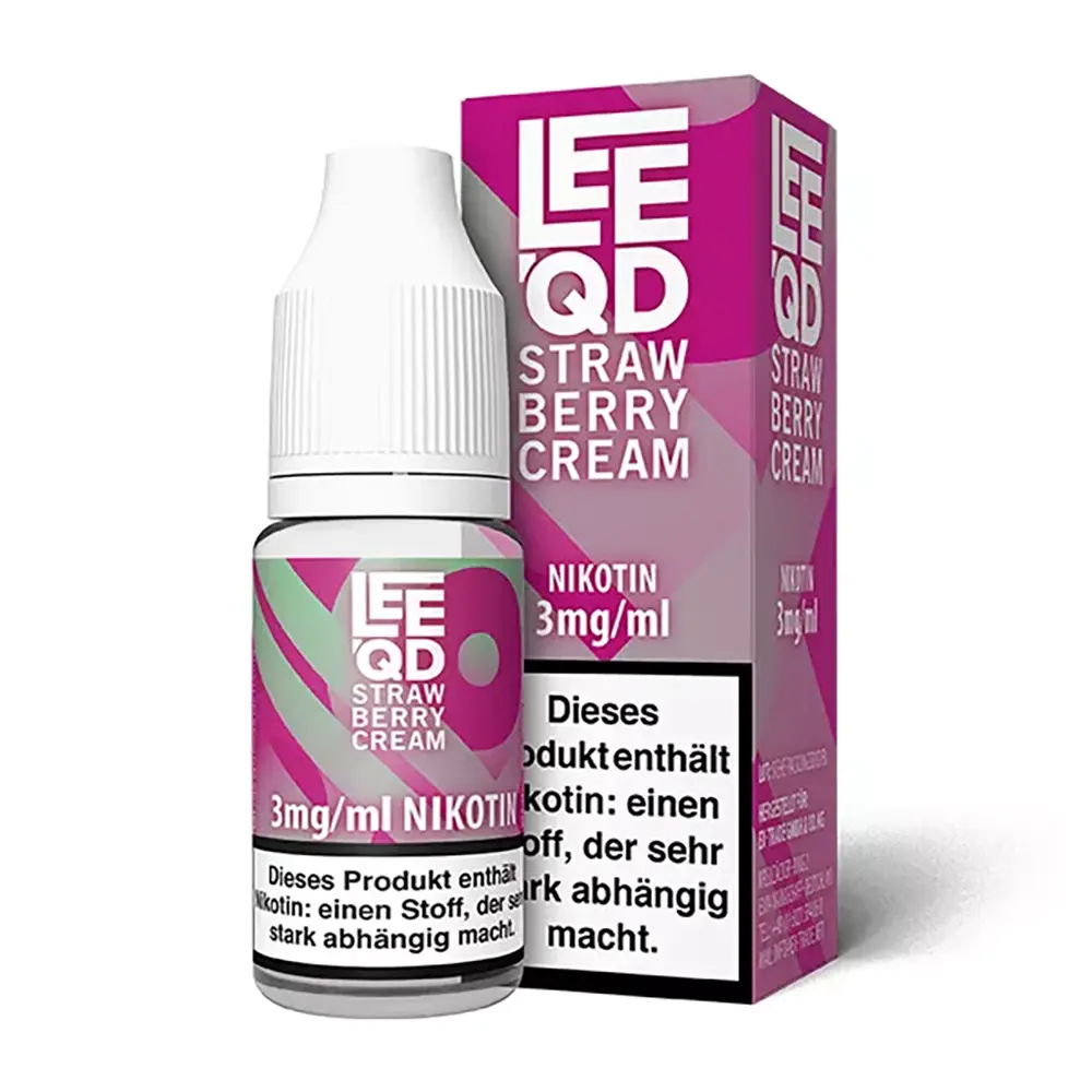 LEEQD Crazy Strawberry Cream 10ml 3mg Liquid  LEEQD Crazy Strawberry Cream 10ml 3mg Liquid