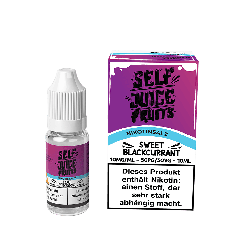 Self Juice Nikotinsalz - Sweet Blackcurrant - 10ml Liquid 10mg Self Juice Nikotinsalz - Sweet Blackcurrant - 10ml Liquid 10mg