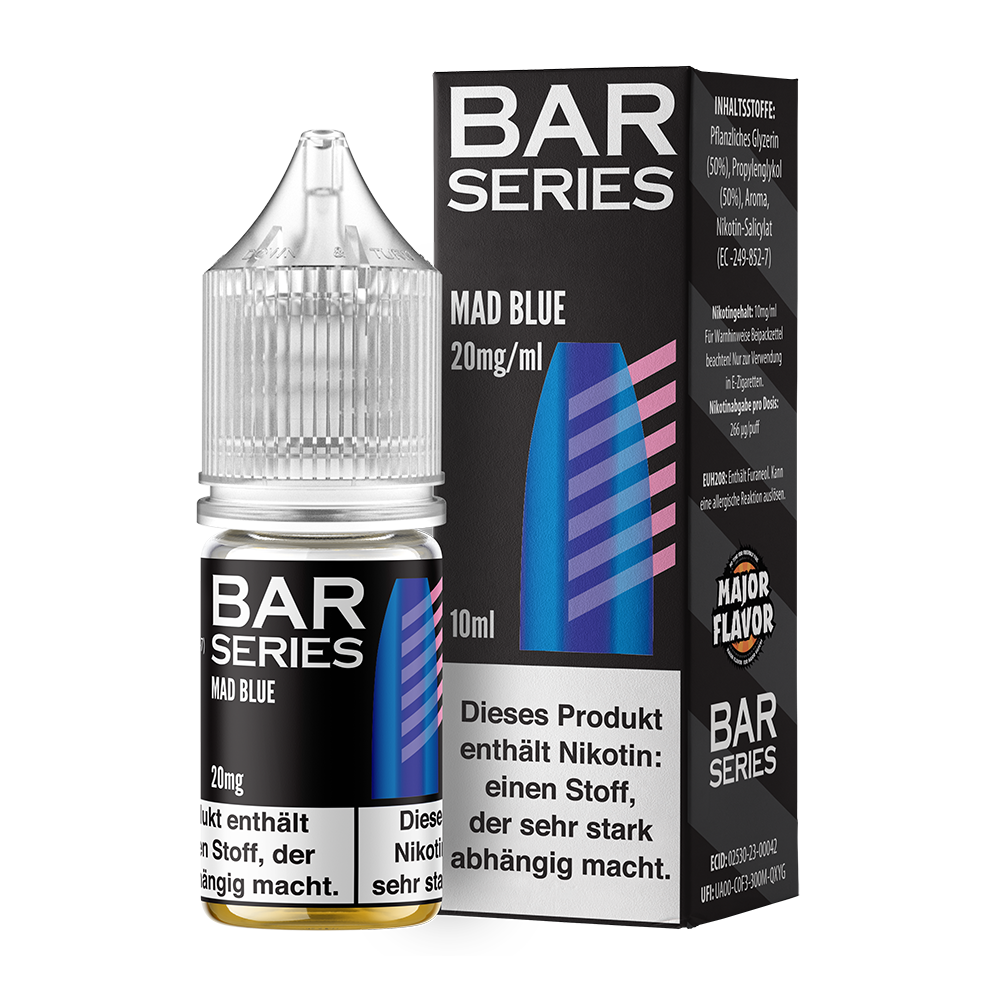 Bar Series Nikotinsalz - Mad Blue - Liquid 10ml 20mg 