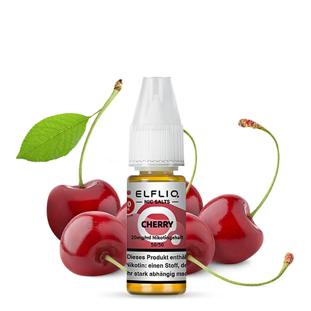Elfliq by Elfbar Nikotinsalz - Cherry - Liquid 20mg 10ml - Elfliq by Elfbar Nikotinsalz - Cherry - Liquid 20mg 10ml -