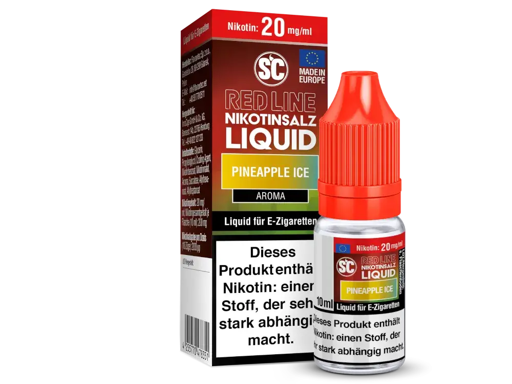 SC Red Line - Pineapple Ice 10ml Nikotinsalz Liquid