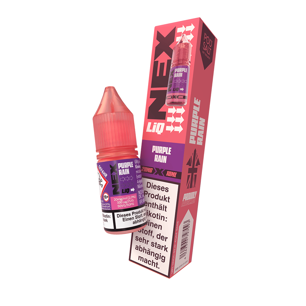Nex Liq Nikotinsalz - Purple Rain - 20mg Liquid 10ml  C