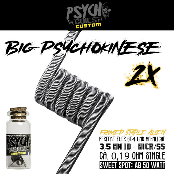 Psycho Coils - Big Psychokinese 0,19ohm (single) / 0,1ohm (dual)