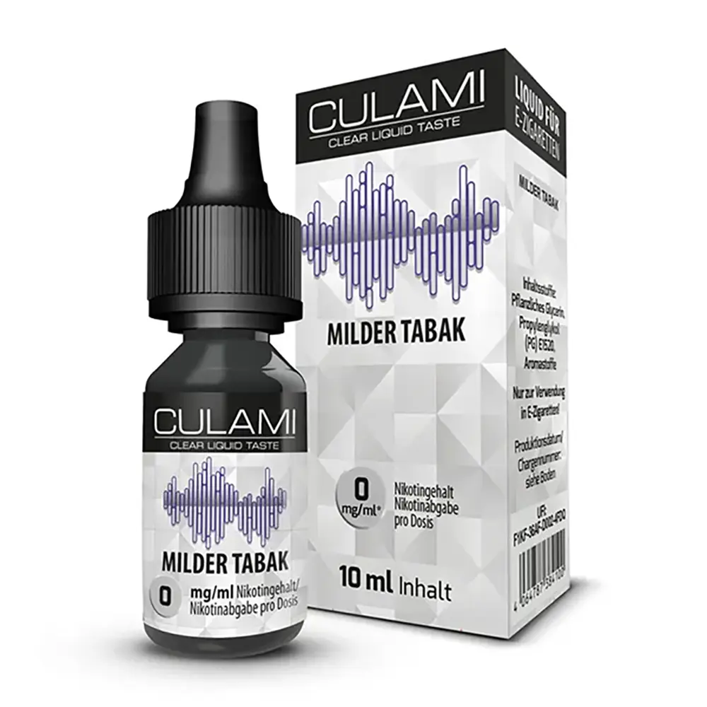 Culami Liquid - Milder Tabak - 0mg Culami Liquid - Milder Tabak - 0mg