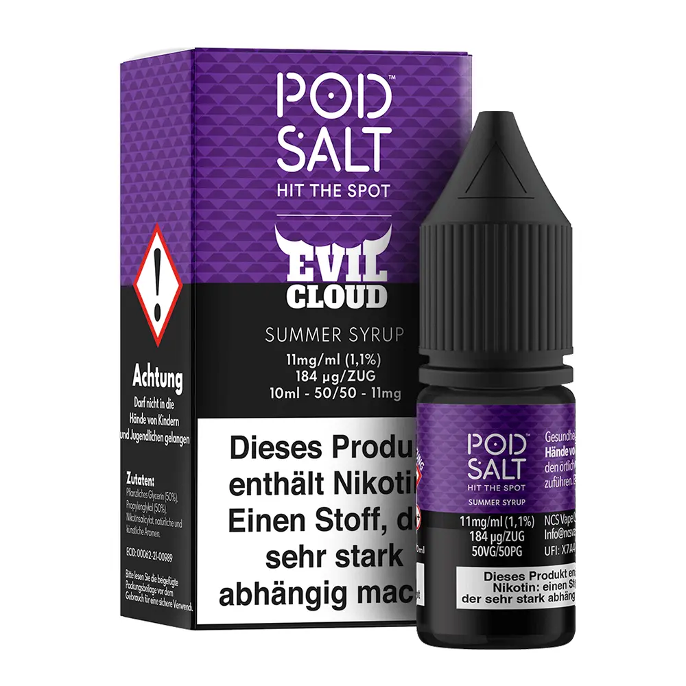 Pod Salt Fusion - Summer Syrup - 10ml Liquid 11mg Nikotinsalz 