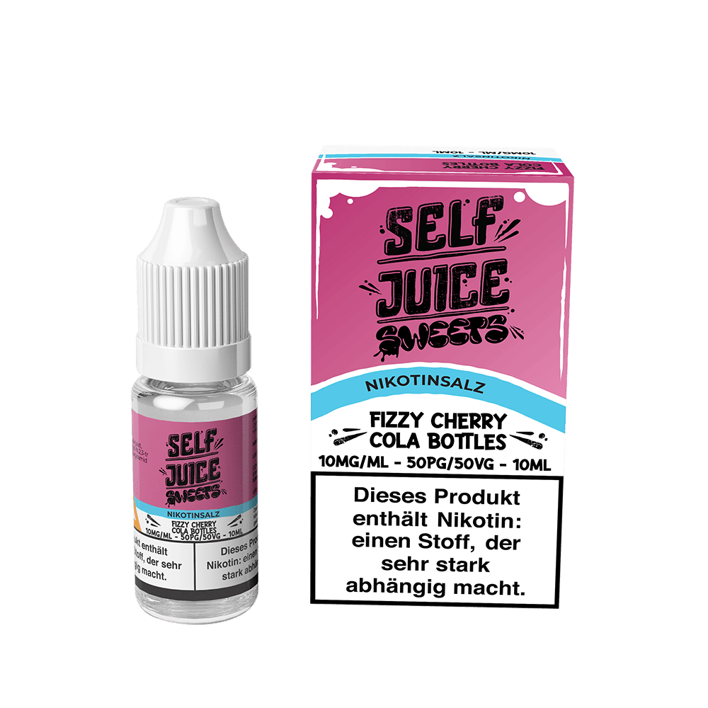 Self Juice Nikotinsalz - Fizzy Cherry Cola Bottles - 10ml Liquid 10mg Self Juice Nikotinsalz - Fizzy Cherry Cola Bottles - 10ml Liquid 10mg