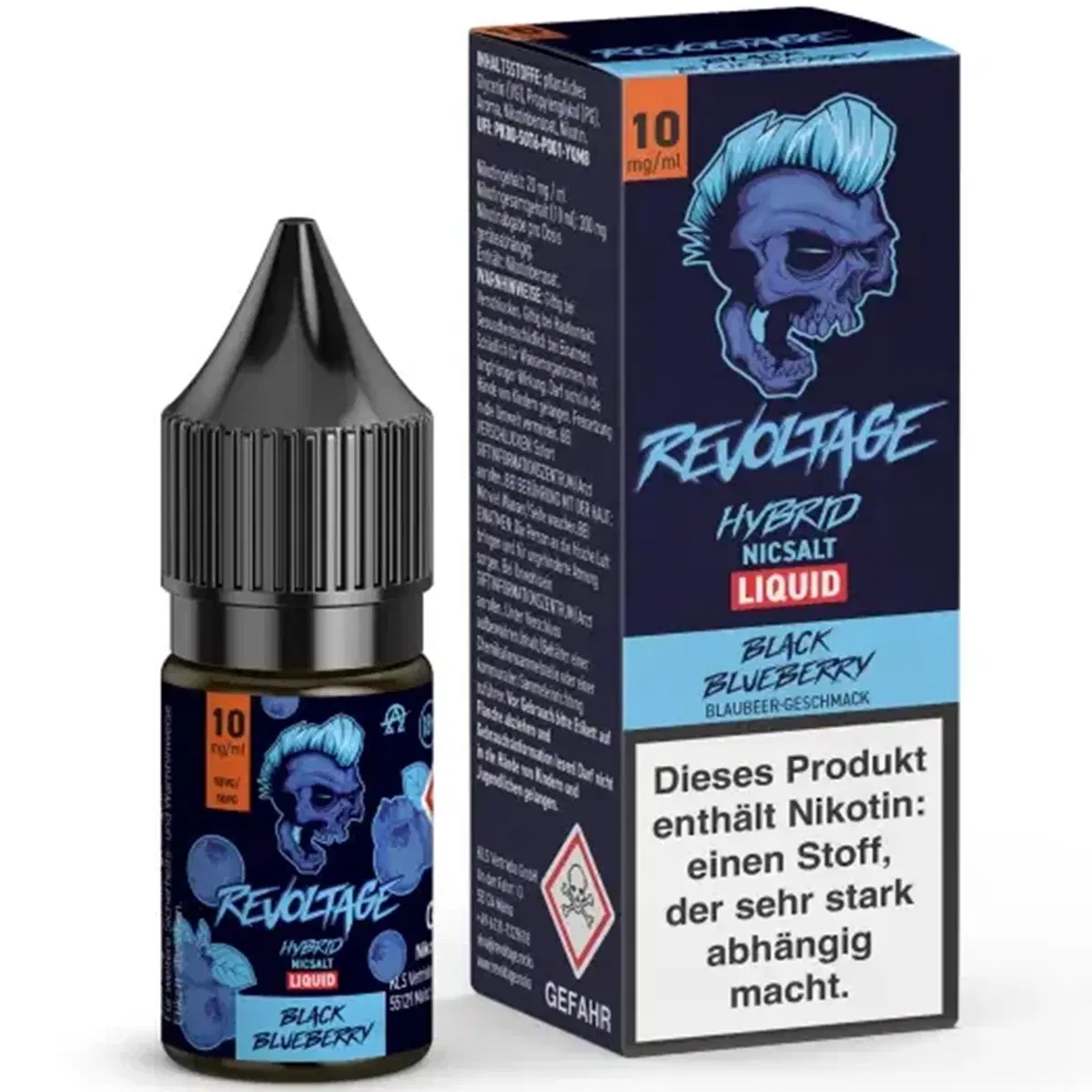 Revoltage - Black Blueberry 10ml Nikotinsalz Liquid - 10mg