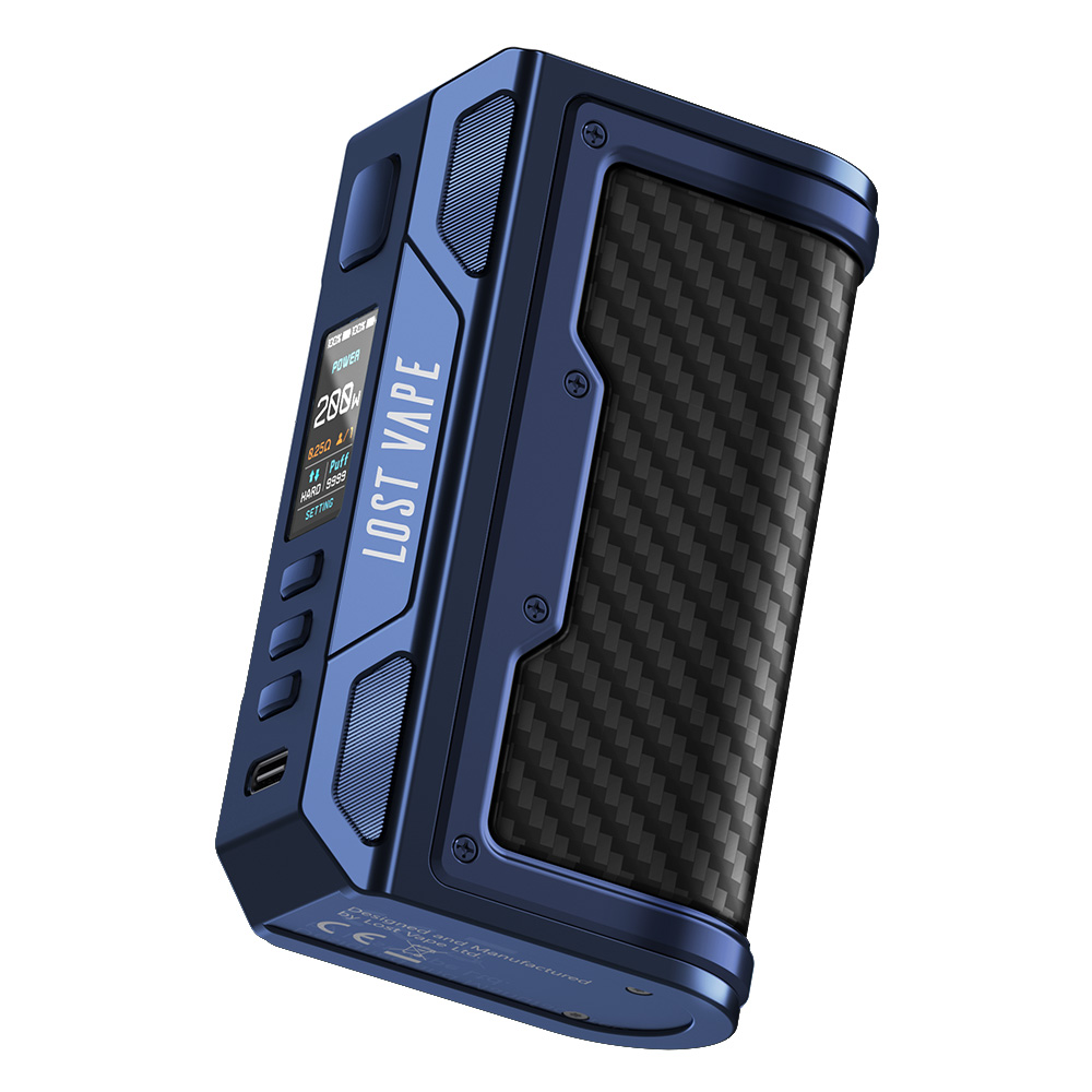 Lost Vape Thelema Quest Mod Sierra Blue Carbon Fiber Lost Vape Thelema Quest Mod Sierra Blue Carbon Fiber