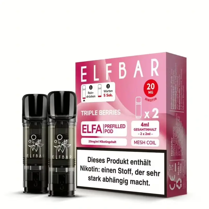 2 x Elfbar Elfa - Triple Berries 2ml Einweg Pod
