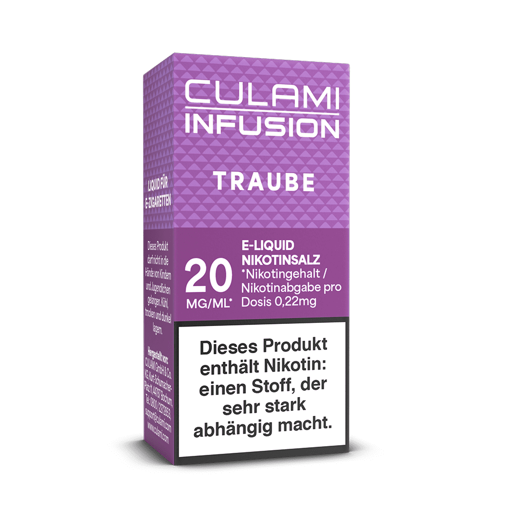 Culami Infusion Nikotinsalz - Traube - Liquid 20mg 10ml  Culami Infusion Nikotinsalz - Traube - Liquid 20mg 10ml