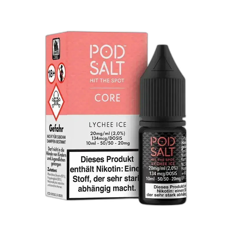 Pod Salt Core - Lychee Ice 10ml Nikotinsalz Liquid