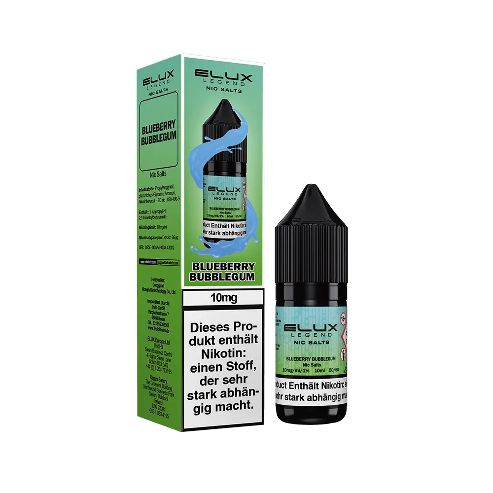 Elux - Blueberry Bubblegum 10ml Nikotinsalz Liquid