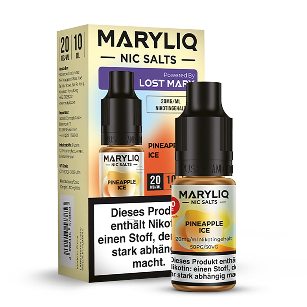 Maryliq Nikotinsalz - Pineapple Ice - 20mg 10ml 