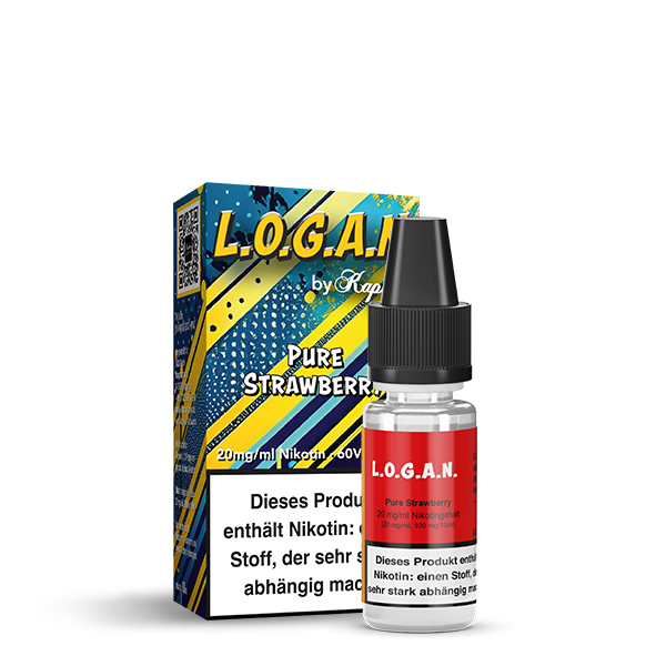 L.O.G.A.N. Nikotinsalz - Pure Strawberry - 10ml Liquid 20mg Nikotinsalz 