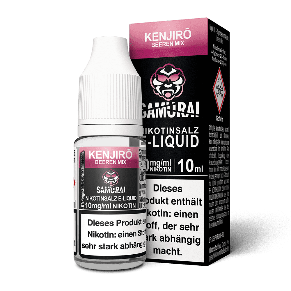 Samurai Nikotinsalz - Kenjiro Beeren Mix - Liquid 10mg 10ml 