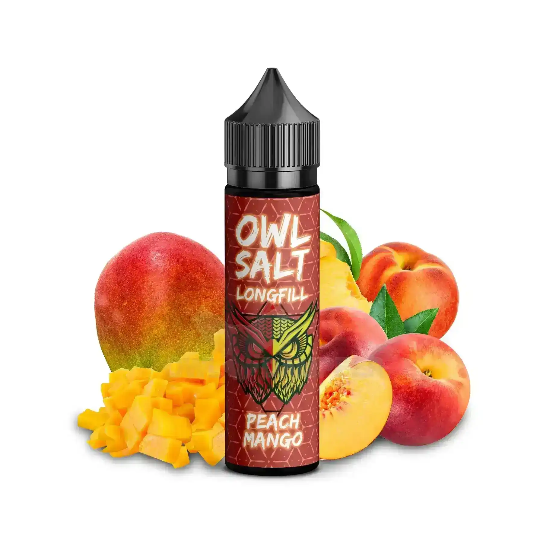 OWL Salt Aroma - Peach Mango 10ml in 60ml Flasche