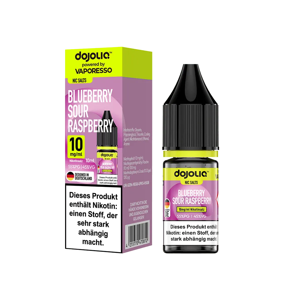 Dojoliq -  Blueberry Sour Raspberry 10ml Nikotinsalz Liquid