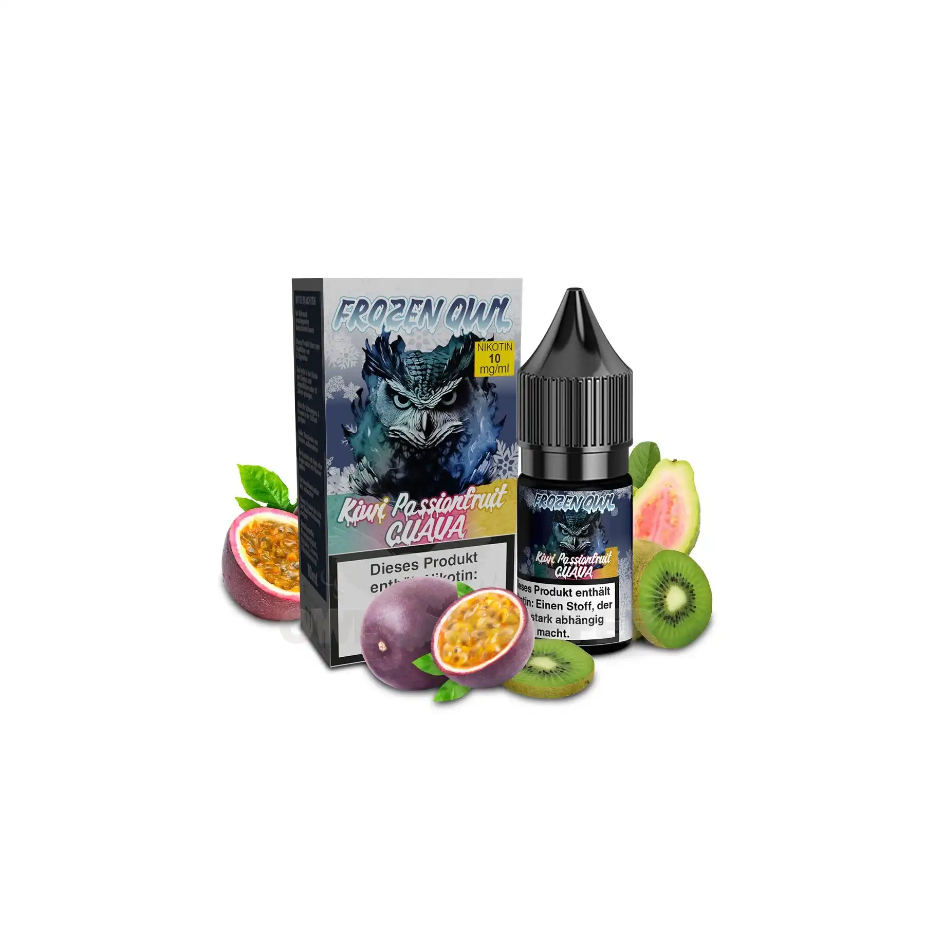 Frozen OWL Kiwi Passionfruit Guava Nikotinsalz Liquid 10 ml 10 mg