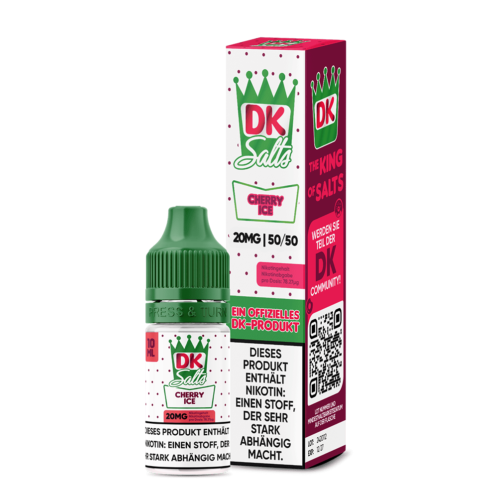 DK Salts Nikotinsalz - Cherry Ice - Liquid 20mg 10ml C DK Salts Nikotinsalz - Cherry Ice - Liquid 20mg 10ml C