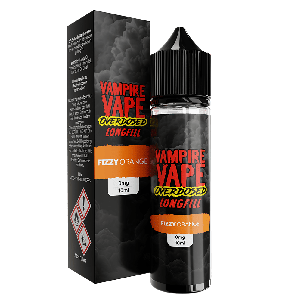 Vampire Vape Longfill - Fizzy Orange - 10ml Aroma in 60ml Flasche C Vampire Vape Longfill - Fizzy Orange - 10ml Aroma in 60ml Flasche C