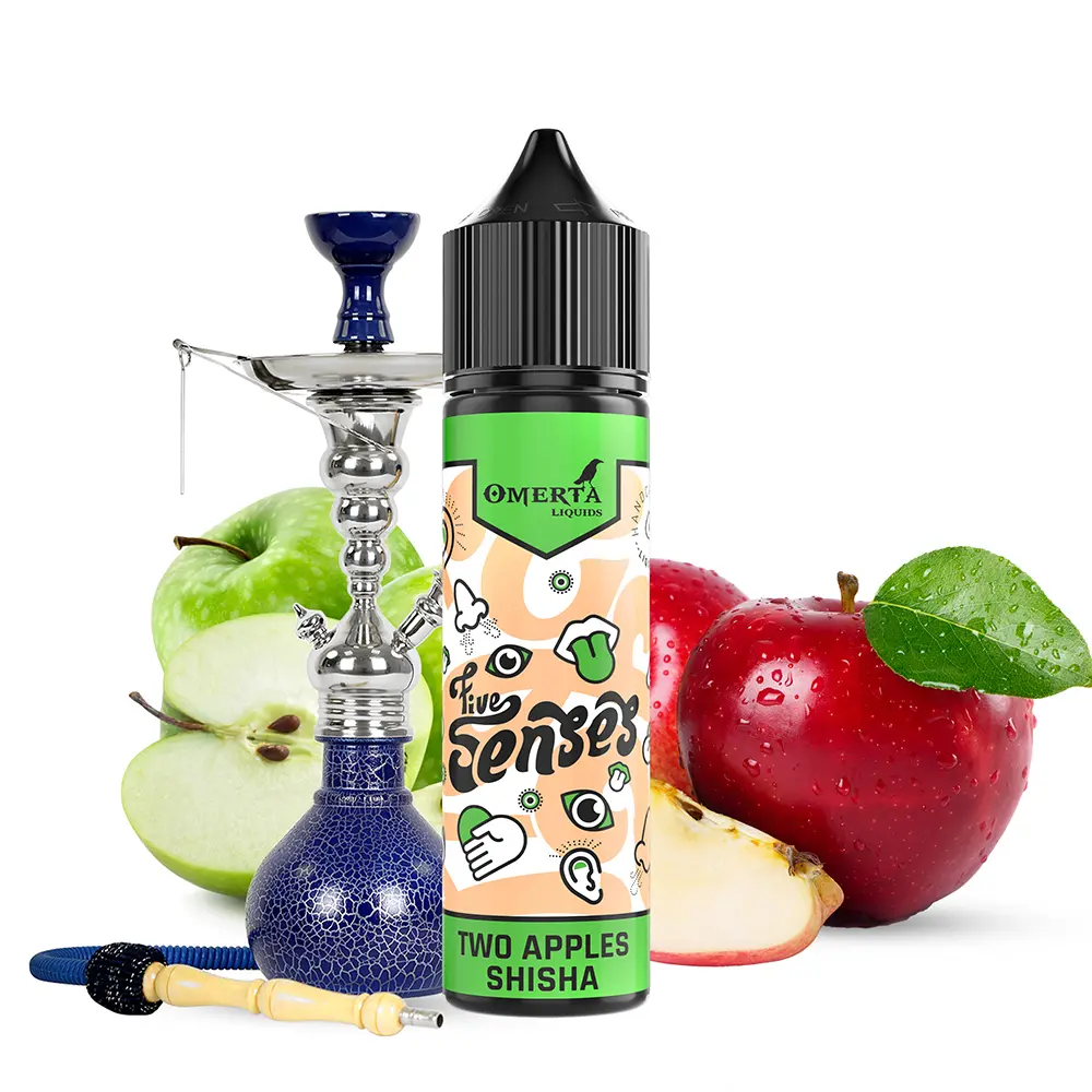 Omerta Aroma Longfill - 5Senses Two Apples Shisha - 15ml in 60ml Flasche 