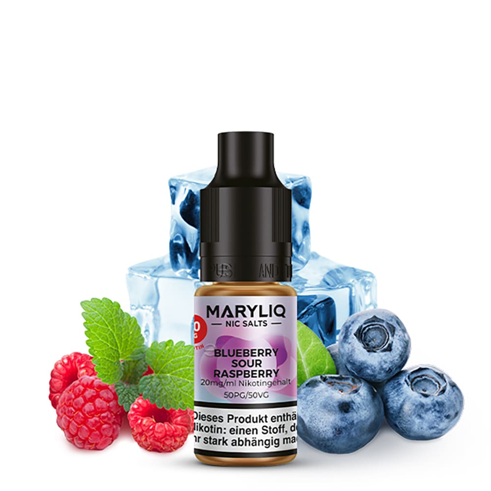 Maryliq Nikotinsalz - Blueberry Sour Raspberry - 20mg 10ml  Maryliq Nikotinsalz - Blueberry Sour Raspberry - 20mg 10ml