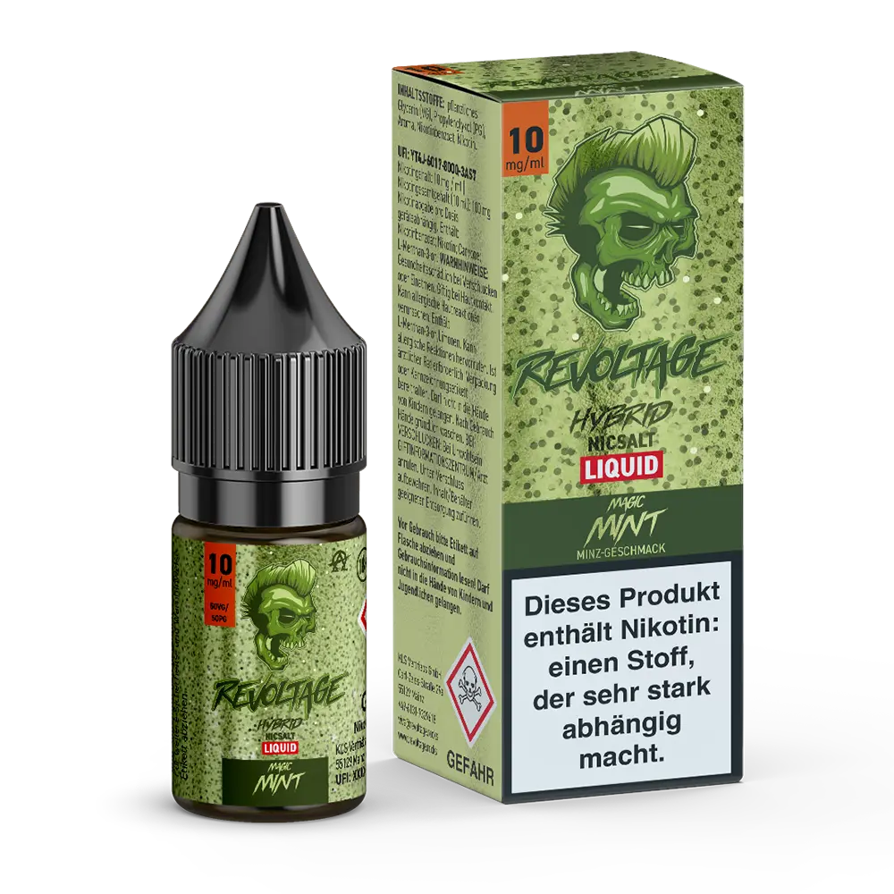 Revoltage Hybrid Nikotinsalz - Magic Mint - 10mg 10ml 