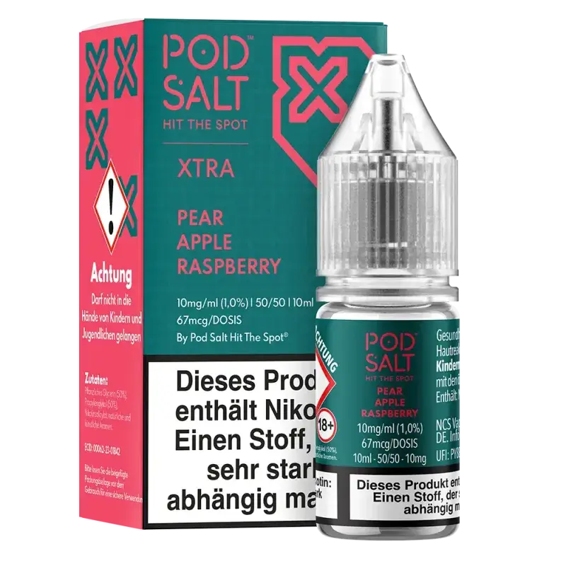 Pod Salt Xtra - Pear Apple Raspberry 10ml Nikotinsalz Liquid