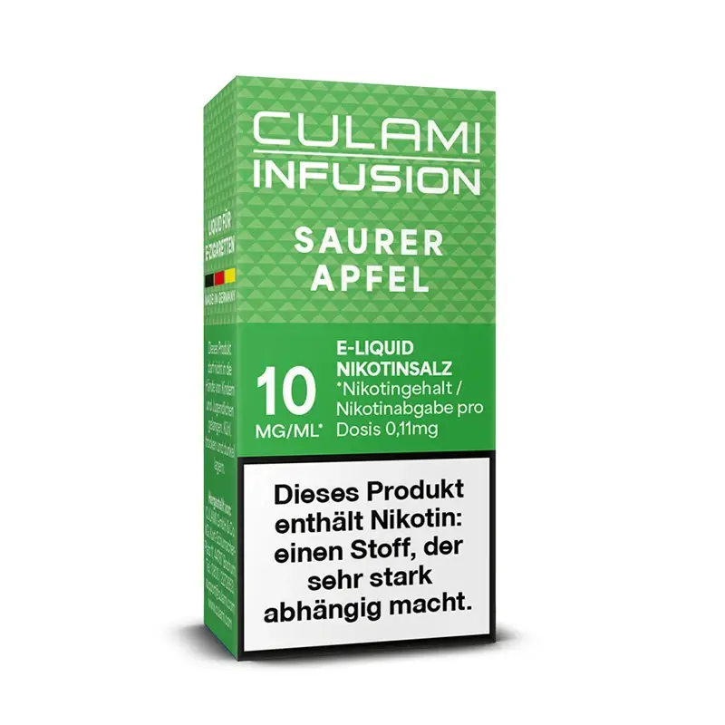 Culami Infusion - Saurer Apfel 10ml Nikotinsalz Liquid - 10mg