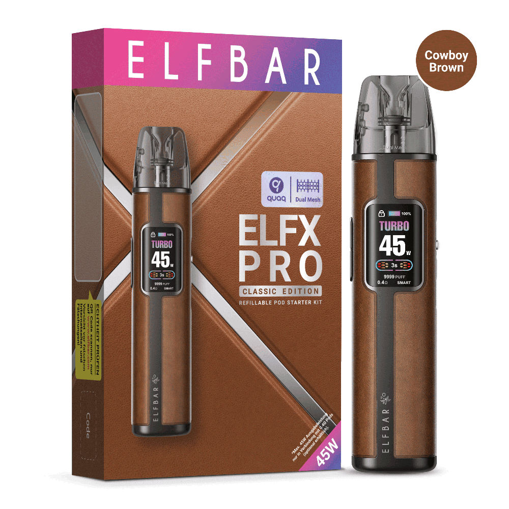 Elfbar ELFX Pro Kit Brown Elfbar ELFX Pro Kit Brown