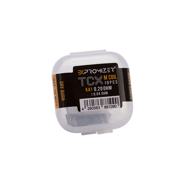 eXvape 0,20 ohm KA1 Drahtgeflecht - 10 Stück (EXpromizer TCX) eXvape 0,20 ohm KA1 Drahtgeflecht - 10 Stück (EXpromizer TCX)